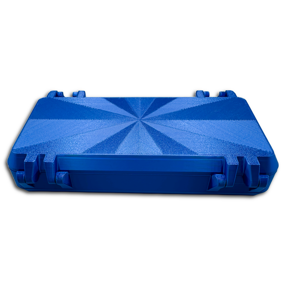 Top-down view of the closed pen case. Simple, logo-free exterior suitable for travel or fridge use. Keeps pens secure and protected on the go.