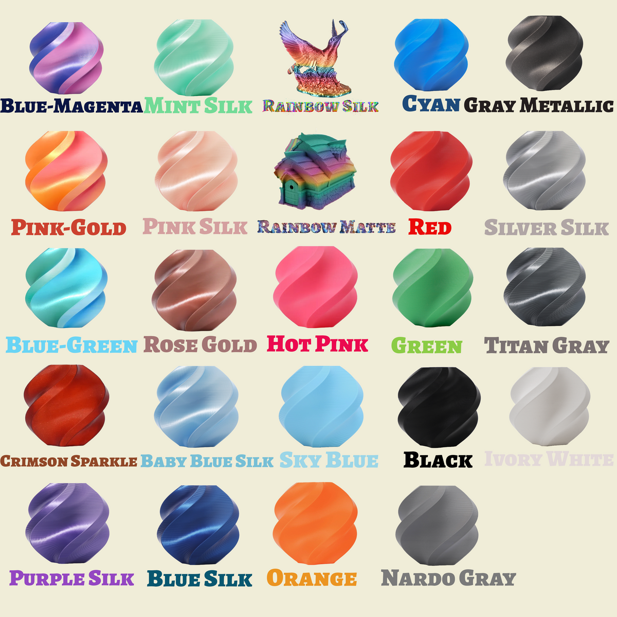 Color options available for the 6-slot 3ml vial storage case
